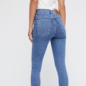 levi's mile high super skinny jeans castaway blue